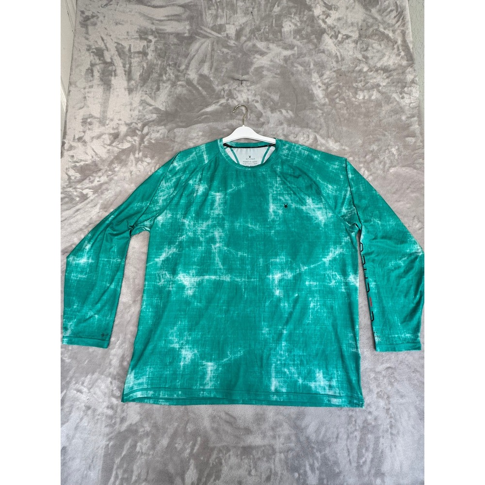 Spyder Men's XXL Rash Guard Surf‎ Sand Sun Long Sleeve UPF 30+ Wicking Quick Dry